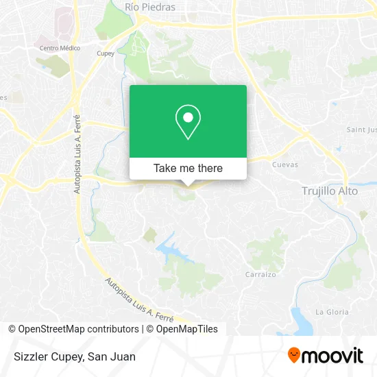 Mapa de Sizzler Cupey