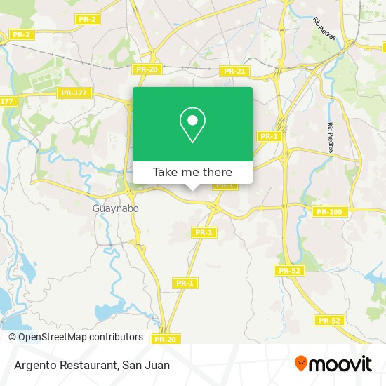 Mapa de Argento Restaurant