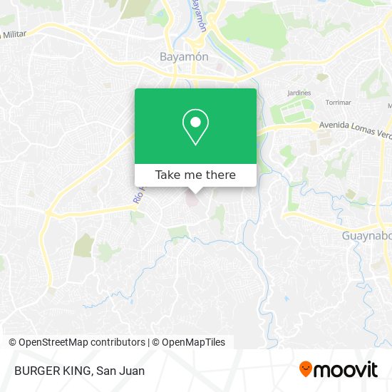 BURGER KING map