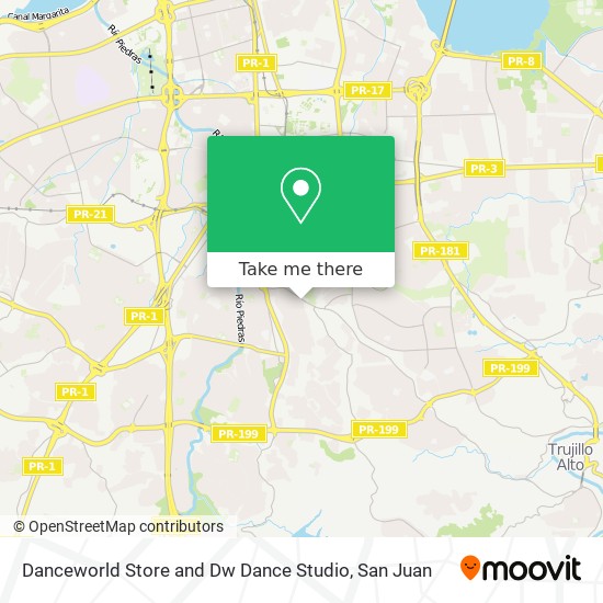 Danceworld Store and Dw Dance Studio map
