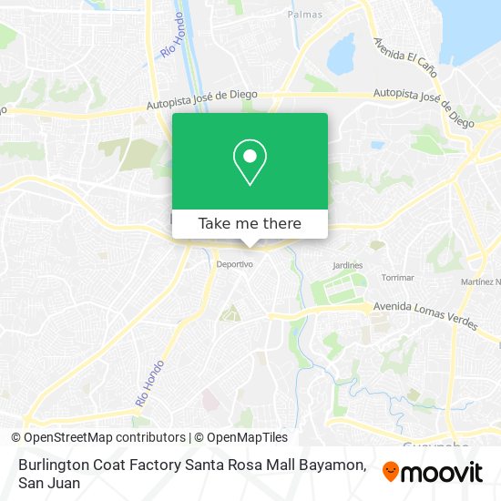 Burlington Coat Factory Santa Rosa Mall Bayamon map