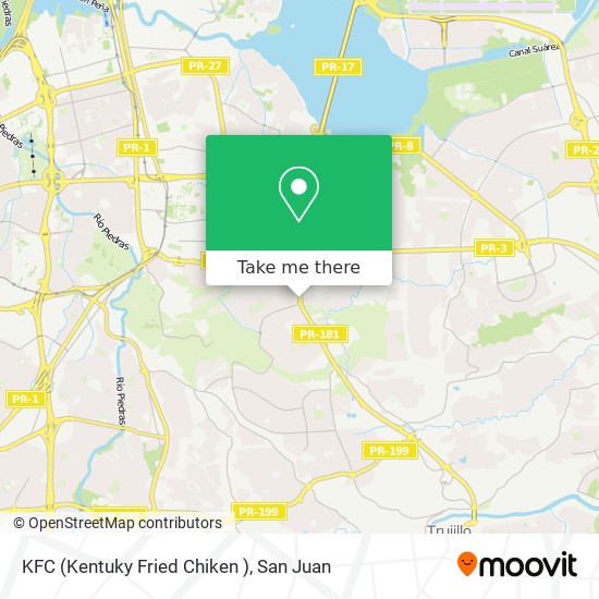 KFC (Kentuky Fried Chiken ) map