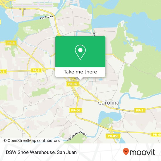 DSW Shoe Warehouse, Sabana Abajo, Carolina, PR, 00983 map