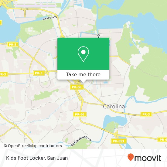 Kids Foot Locker, Sabana Abajo, Carolina, PR, 00983 map