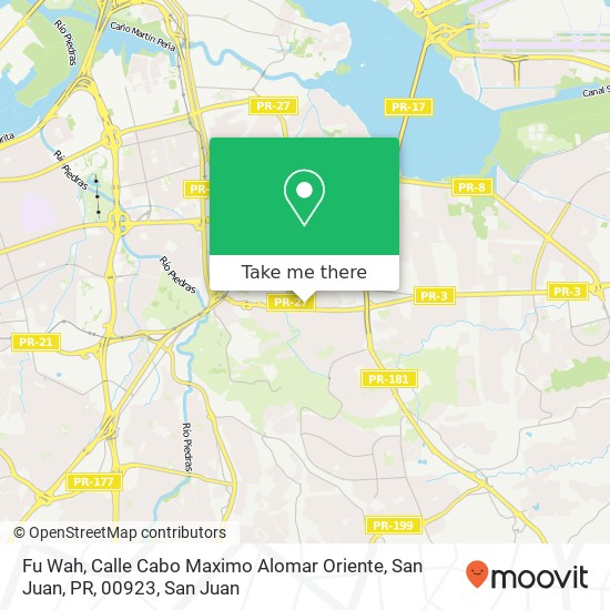 Fu Wah, Calle Cabo Maximo Alomar Oriente, San Juan, PR, 00923 map