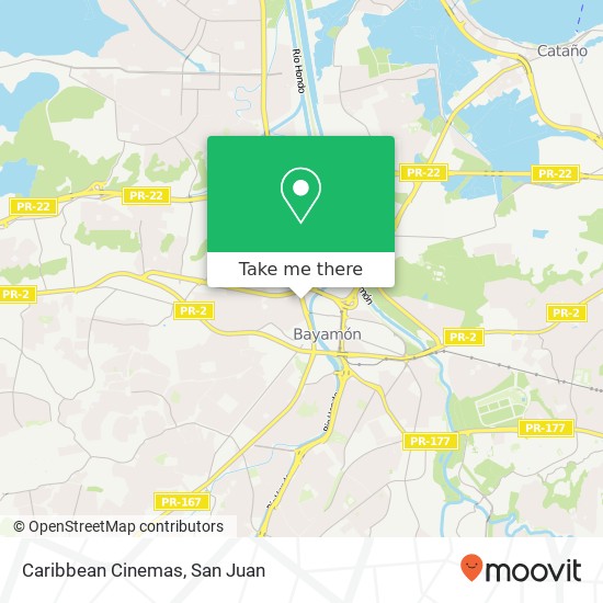 Caribbean Cinemas map