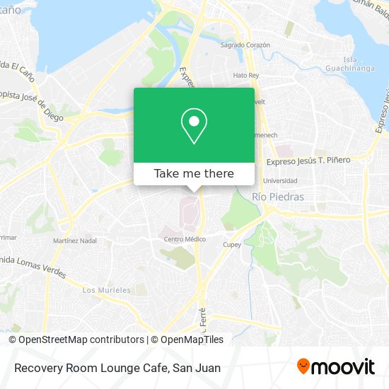 Recovery Room Lounge Cafe map