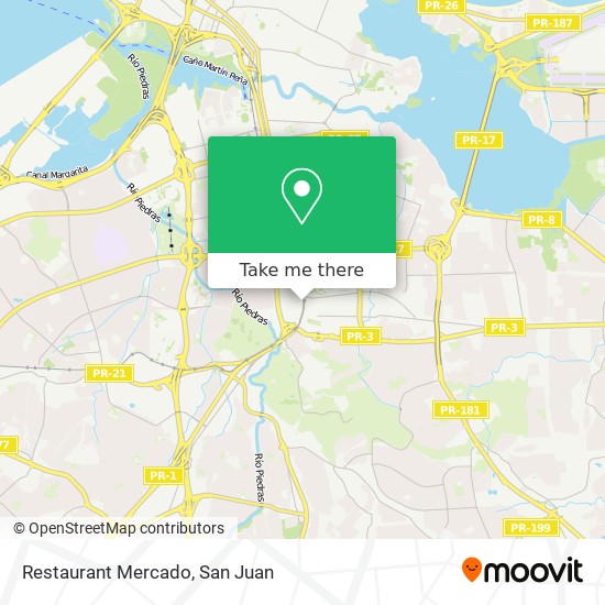 Restaurant Mercado map