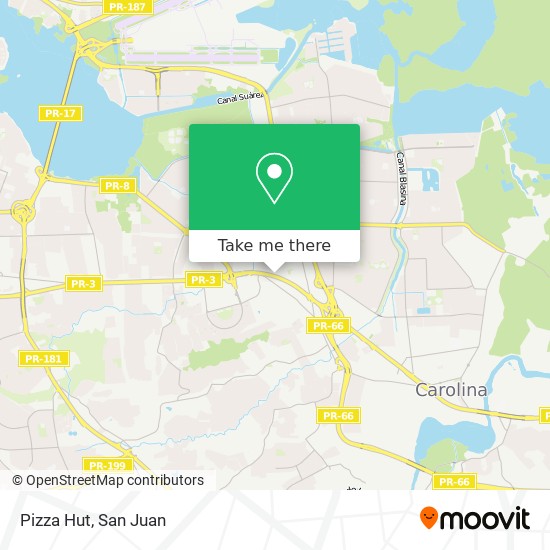 Mapa de Pizza Hut