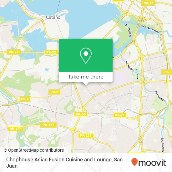 Chophouse Asian Fusion Cuisine and Lounge, Avenida San Patricio Pueblo Viejo, Guaynabo, PR, 00968 map