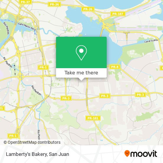 Lamberty's Bakery map