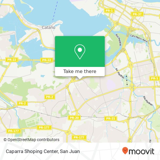 Caparra Shoping Center map