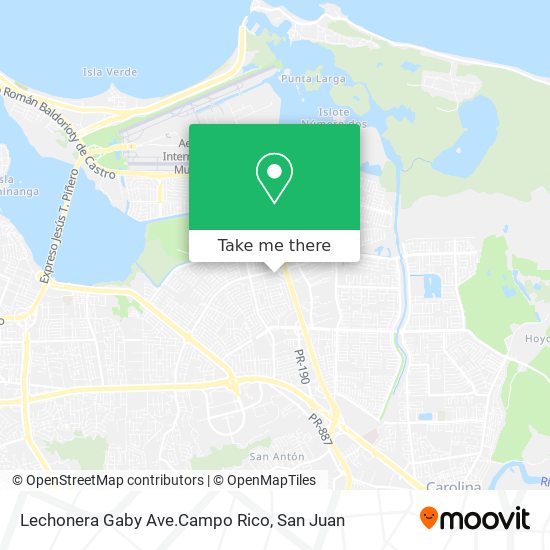 Lechonera Gaby Ave.Campo Rico map