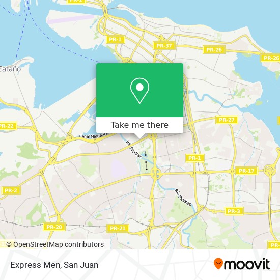 Express Men map