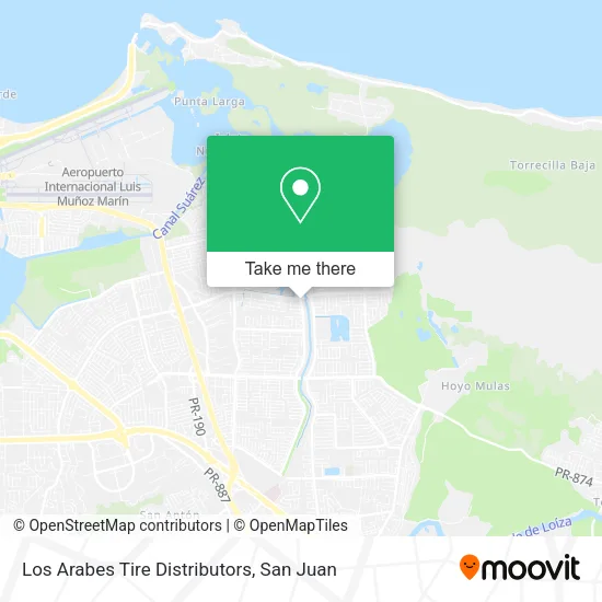 Los Arabes Tire Distributors map