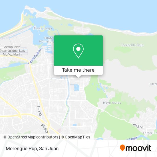 Merengue Pup map