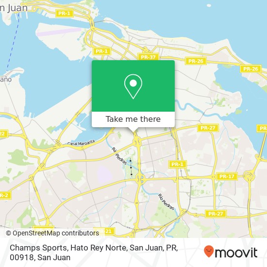 Champs Sports, Hato Rey Norte, San Juan, PR, 00918 map