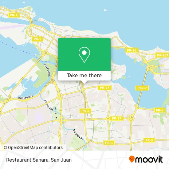 Restaurant Sahara map