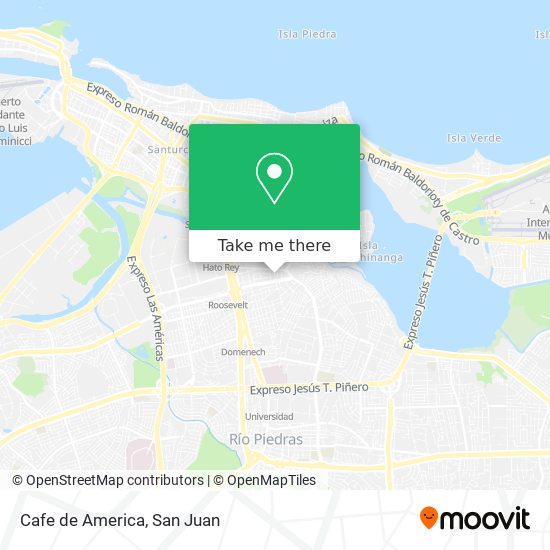 Cafe de America map