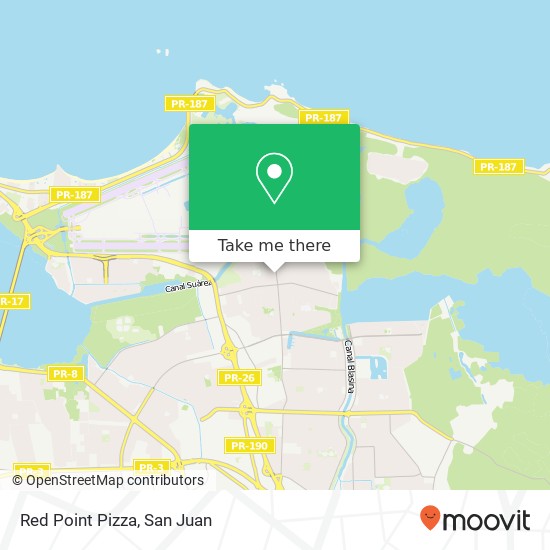 Mapa de Red Point Pizza, Avenida Galicia Sabana Abajo, Carolina, PR, 00983