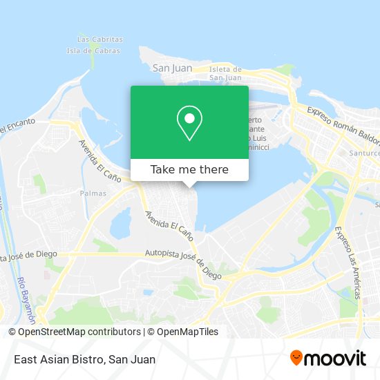 Mapa de East Asian Bistro