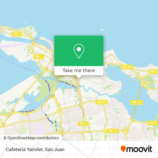 Cafeteria Yamilet map