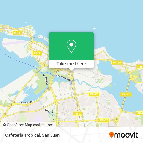 Mapa de Cafeteria Tropical