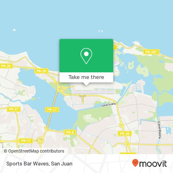 Sports Bar Waves, Cangrejo Arriba, Carolina, PR, 00979 map
