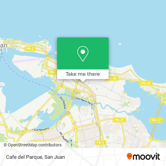 Cafe del Parque map