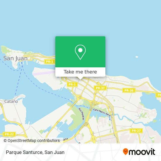 Parque Santurce map
