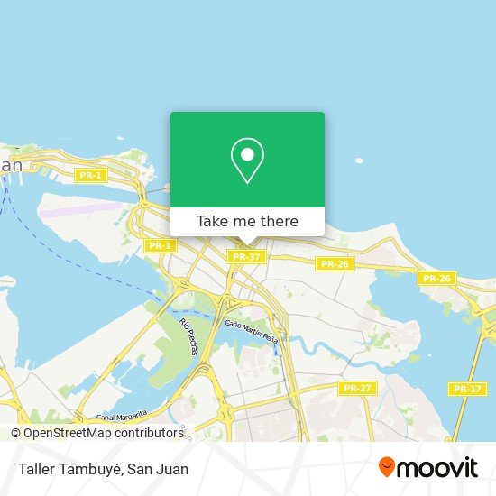 Taller Tambuyé map