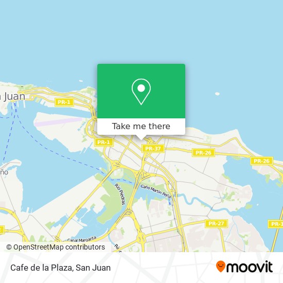 Cafe de la Plaza map