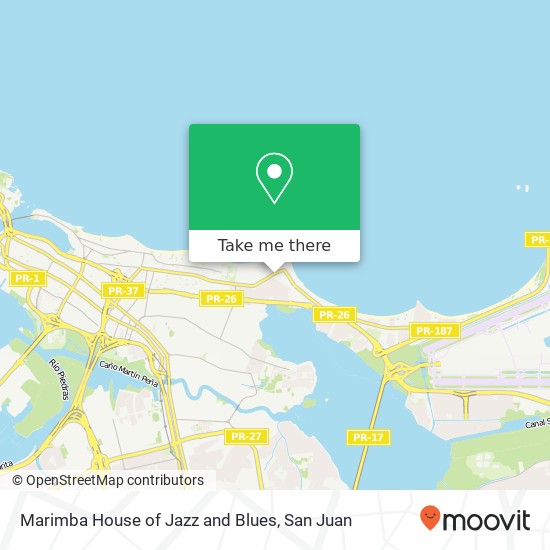 Mapa de Marimba House of Jazz and Blues