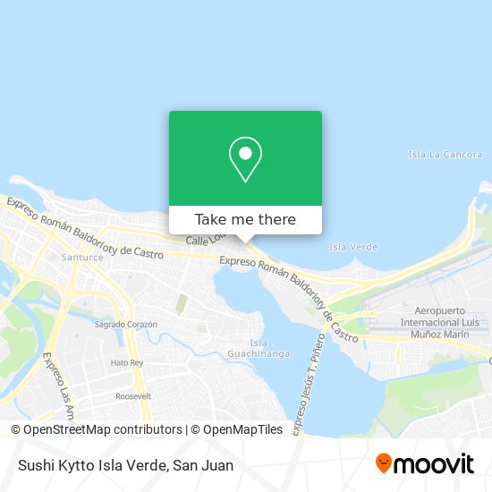 Sushi Kytto Isla Verde map