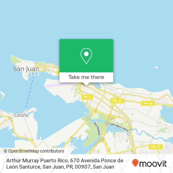 Arthur Murray Puerto Rico, 670 Avenida Ponce de León Santurce, San Juan, PR, 00907 map