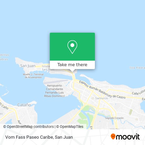 Mapa de Vom Fass Paseo Caribe