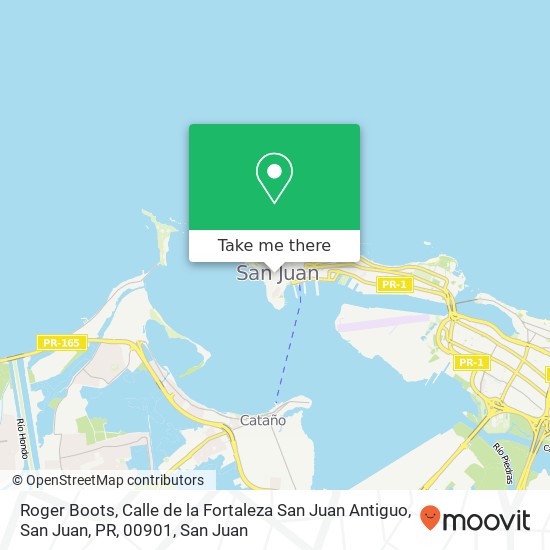 Roger Boots, Calle de la Fortaleza San Juan Antiguo, San Juan, PR, 00901 map
