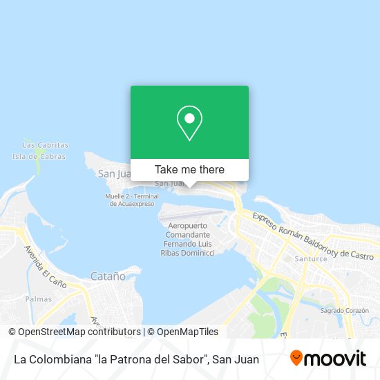 La Colombiana "la Patrona del Sabor" map