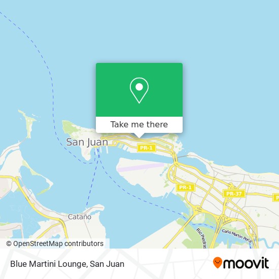 Blue Martini Lounge map