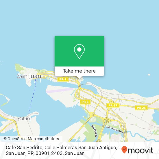 Cafe San Pedrito, Calle Palmeras San Juan Antiguo, San Juan, PR, 00901 2403 map