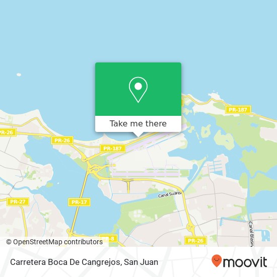Carretera Boca De Cangrejos map