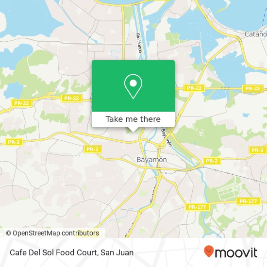 Cafe Del Sol Food Court map