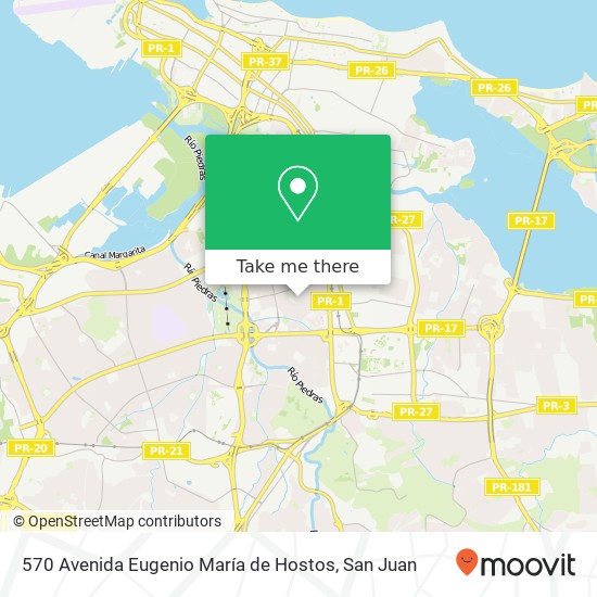 570 Avenida Eugenio María de Hostos map