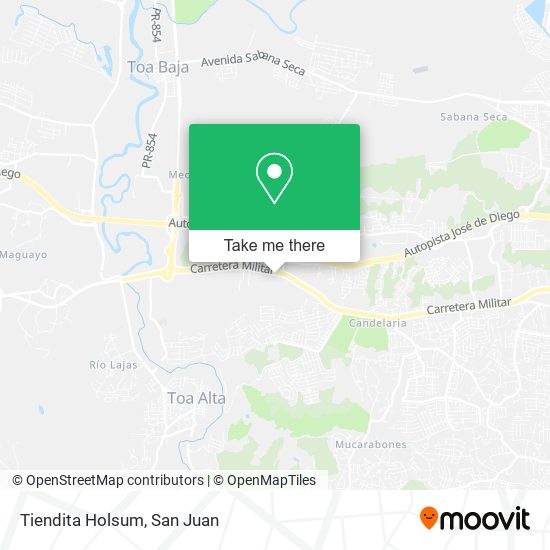 Mapa de Tiendita Holsum