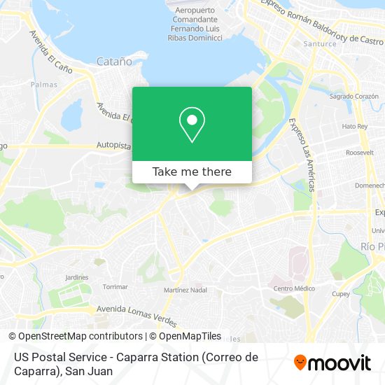 US Postal Service - Caparra Station (Correo de Caparra) map