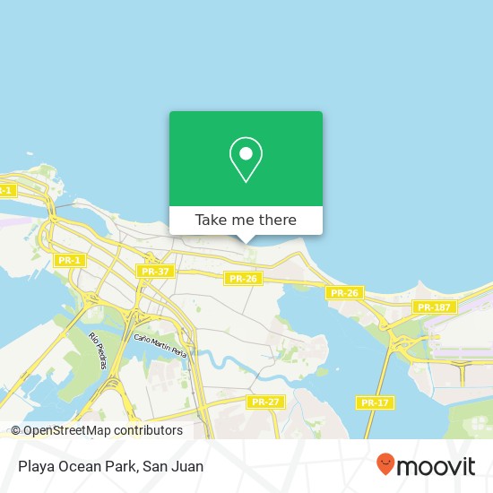 Playa Ocean Park map