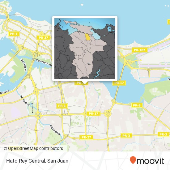 Hato Rey Central map