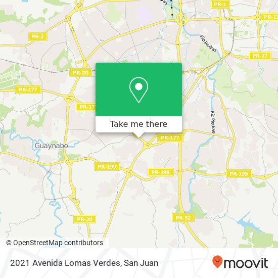 2021 Avenida Lomas Verdes map