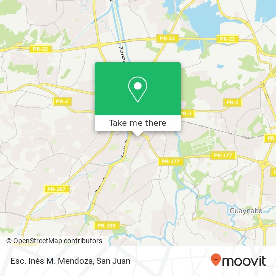 Esc. Inés M. Mendoza map