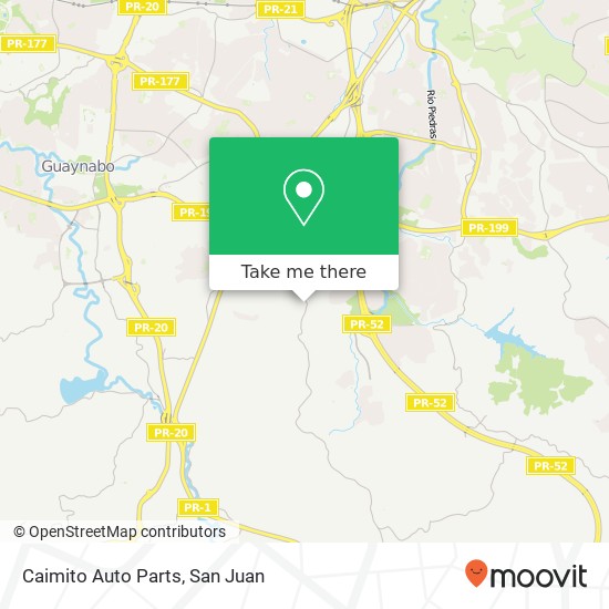 Caimito Auto Parts map